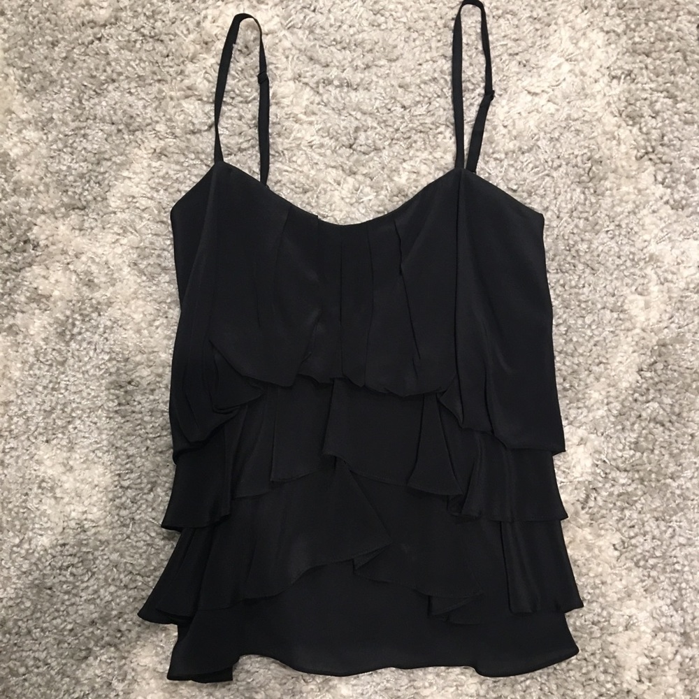 BCBG Maxazria Ruffled Tank